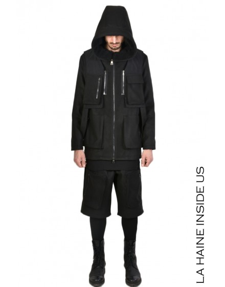 3B CONSPIRACY CAPPOTTO Nero