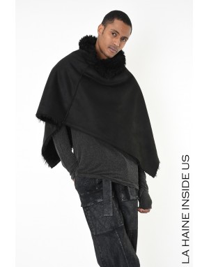 4- LW862 PONCHO UNISEX U Nero