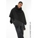 4- LW862 PONCHO UNISEX U Black