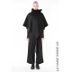 4- LW862 PONCHO UNISEX D Black