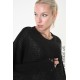 4K LW864 SWEATER UNISEX D Black