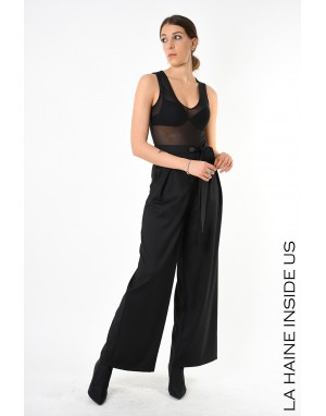 4B LW829 PANTALONE Nero