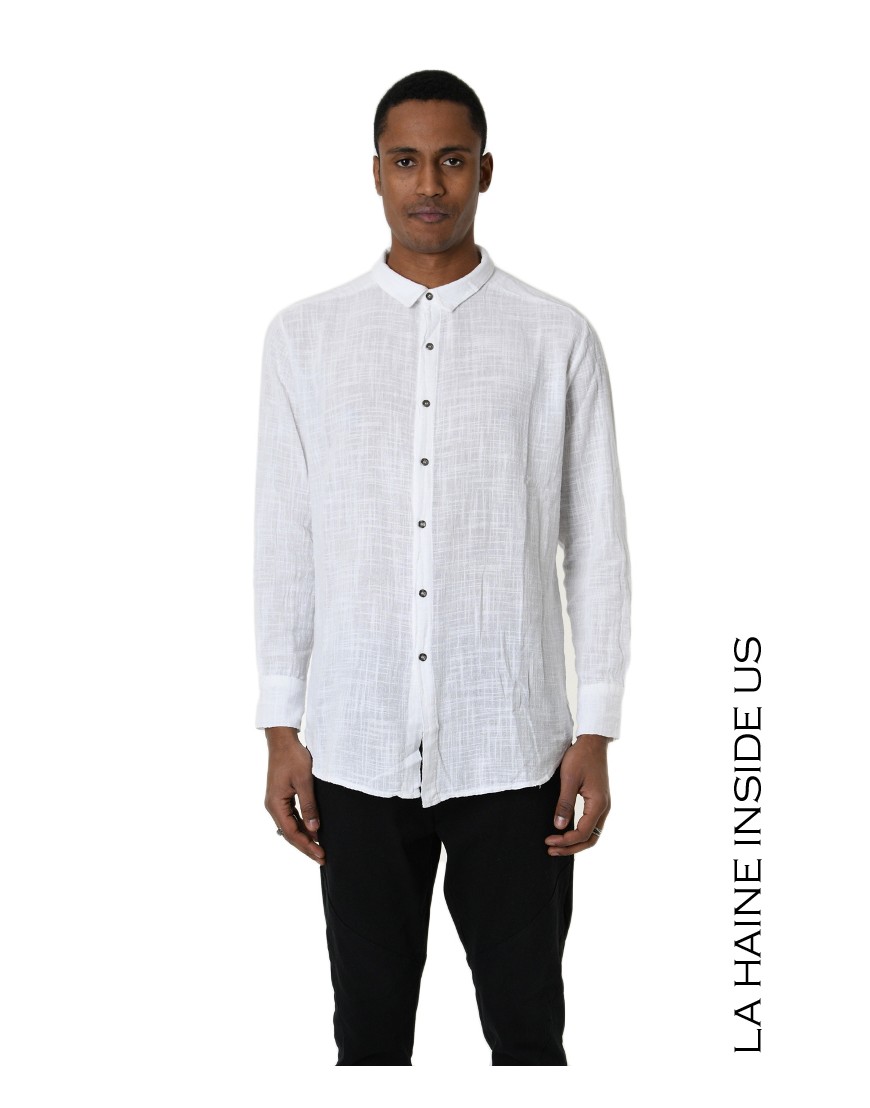 La haine inside us 3V LM116 CAMICIA Bianco