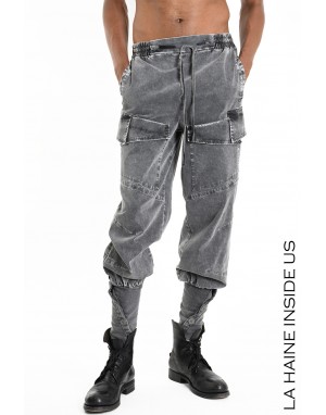 3B M1041 PANTALONE Grigio