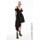 4B W5011 DRESS Black