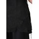 4O LW839 GILET in Vera Pelle Vegetale UNISEX U Nero