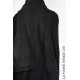 4O LW839 GILET in Vera Pelle Vegetale UNISEX U Nero