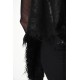 4O LW869 GILET Coated Shearling Double Face Nero