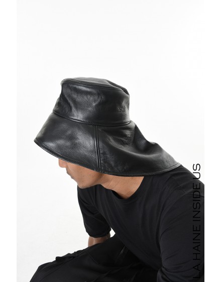 4Y LW964 HAT Leather UNISEX U Black