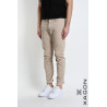 Pantalone regular fit in cotone stretch Made in Italy | Used look con micro rotture