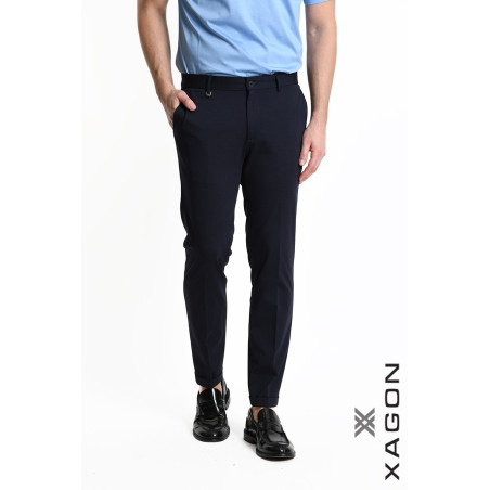 Milano Knit Skinny Stretch Trousers with Pockets – Made in Italy