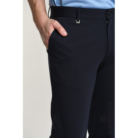 Pantalone Skinny Punto Milano Stretch con Tasche Made in Italy