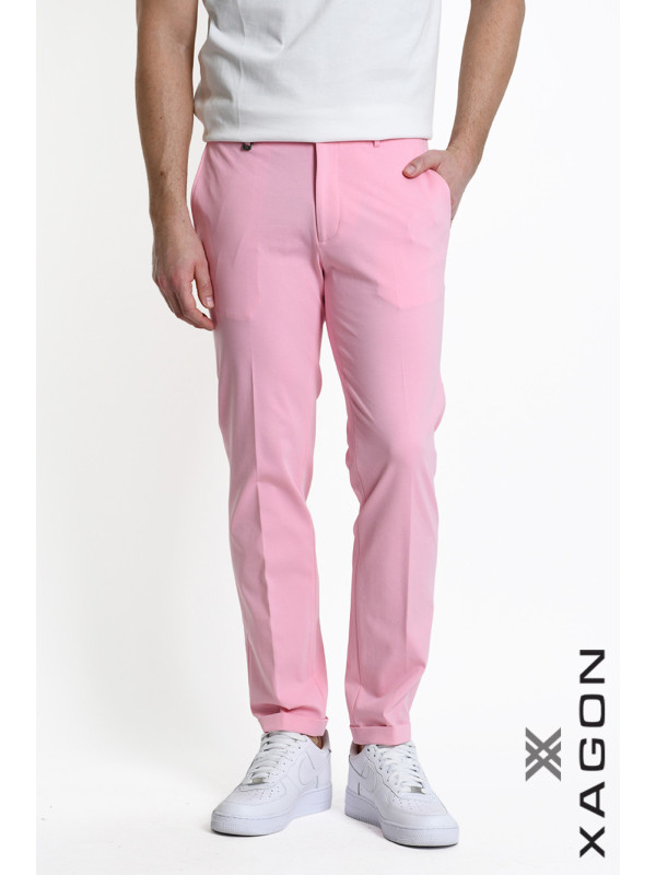 Pantalone Skinny Punto Milano Stretch con Tasche Made in Italy