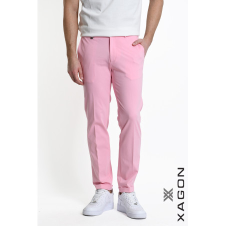 Pantalone Skinny Punto Milano Stretch con Tasche Made in Italy