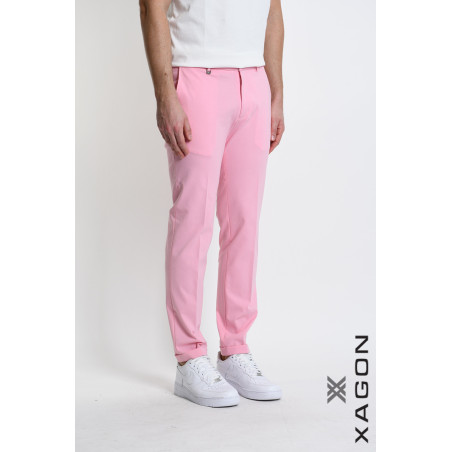 Pantalone Skinny Punto Milano Stretch con Tasche Made in Italy