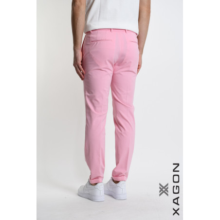 Pantalone Skinny Punto Milano Stretch con Tasche Made in Italy