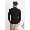 Camicia in Lino Regular Fit con Collo Coreano