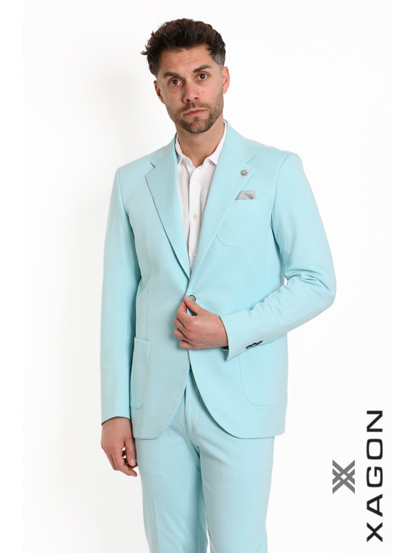 Giacca Punto Milano Slim Fit Stretch Made in Italy con Bottoni