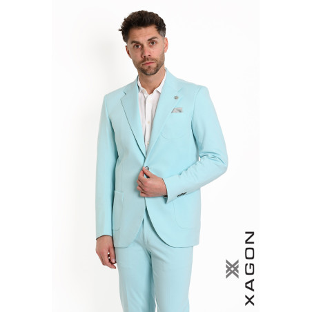 Giacca Punto Milano Slim Fit Stretch Made in Italy con Bottoni