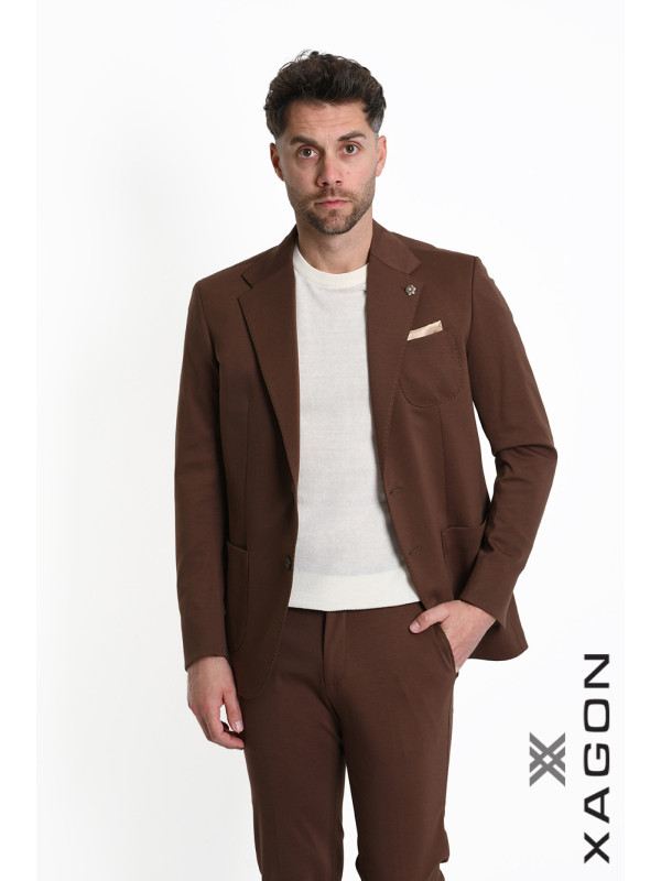 Giacca Punto Milano Slim Fit Stretch Made in Italy con Bottoni