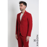 Slim Fit Milano Knit Jacket Stretch Made in Italy with Buttons