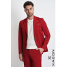 Slim Fit Milano Knit Jacket Stretch Made in Italy with Buttons