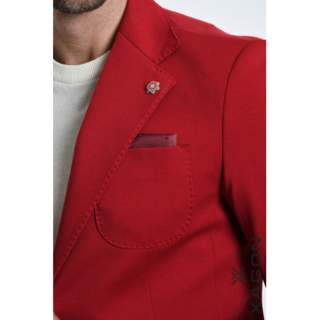 Giacca Punto Milano Slim Fit Stretch Made in Italy con Bottoni