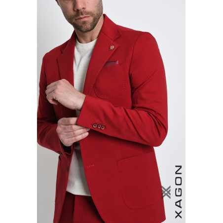 Giacca Punto Milano Slim Fit Stretch Made in Italy con Bottoni