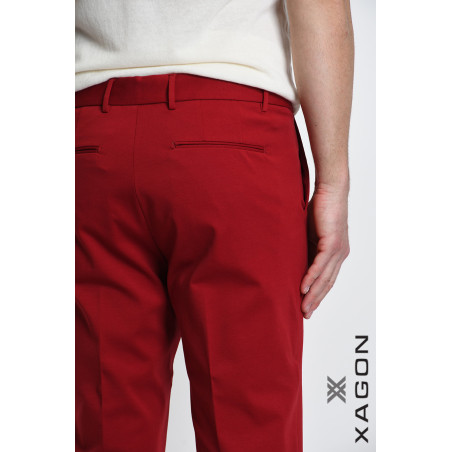 Pantalone Skinny Punto Milano Stretch con Tasche Made in Italy