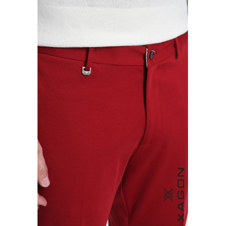 Pantalone Skinny Punto Milano Stretch con Tasche Made in Italy