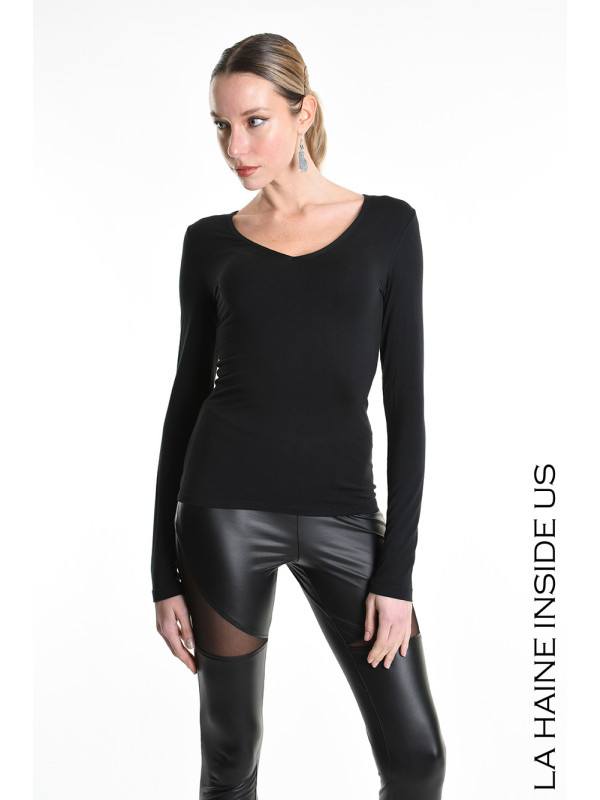 - PERMANENTE - 4M LW551 T-SHIRT Nero